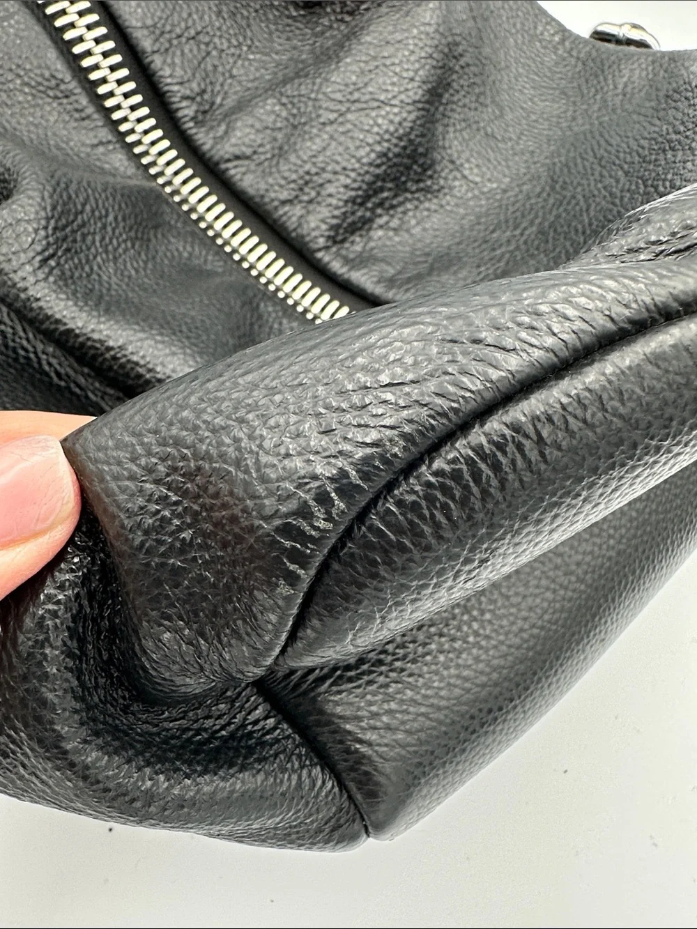 Aimee Kestenberg Tamitha Black Pebbled Leather Backpack